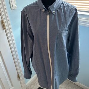 Five Four Contrast Blue Button-Down Shirt